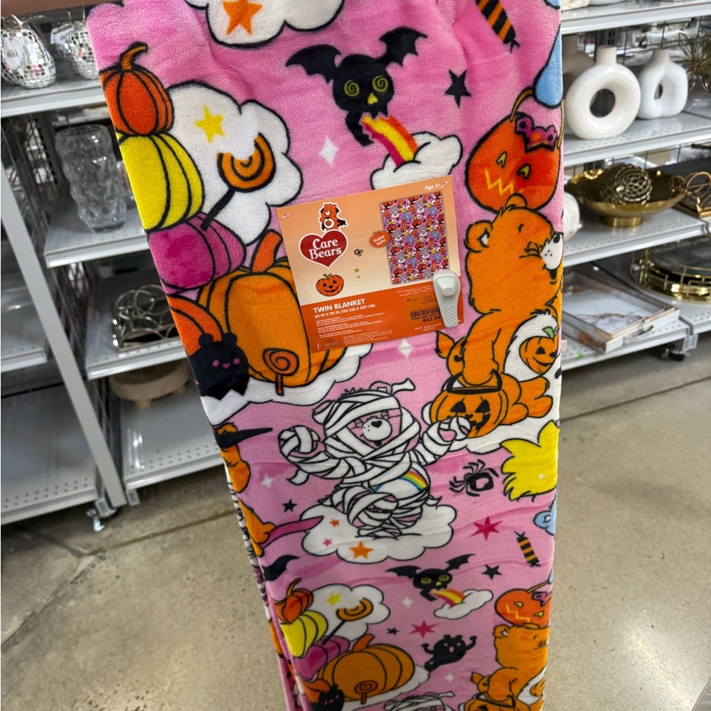 Care Bears Pink Halloween Blanket